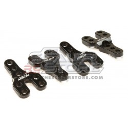 Integy Billet Machined Shock Mount Lift Kit for Axial SCX (4) BLACK